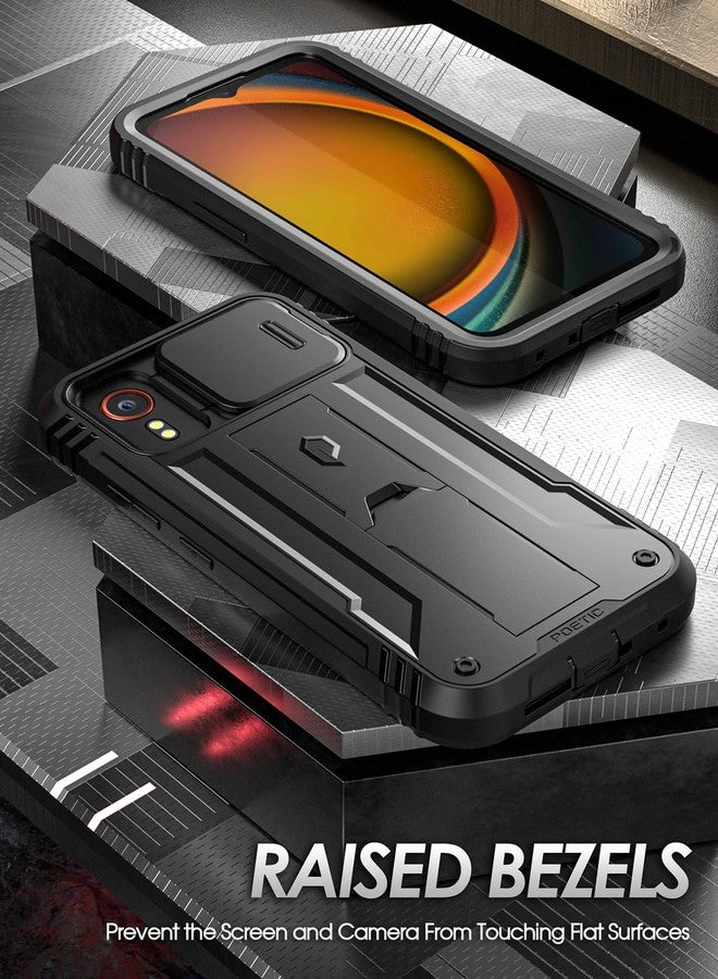 Poetic Revolution Case Compatible with Galaxy Xcover 7 5G, [Slide Camera Cover], [20FT Mil-Grade Drop Tested], Full-Body Military Grade Rugged Dual-Layer Shockproof Cover with Kickstand, Black - Image 5